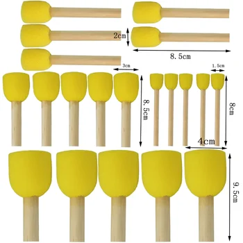 Ensemble de tiges d'éponge en céramique, Sculpture absorbant l'eau, outils de poterie, bricolage artisanat, accessoires de fabrication manuelle, 4/20 pièces 1