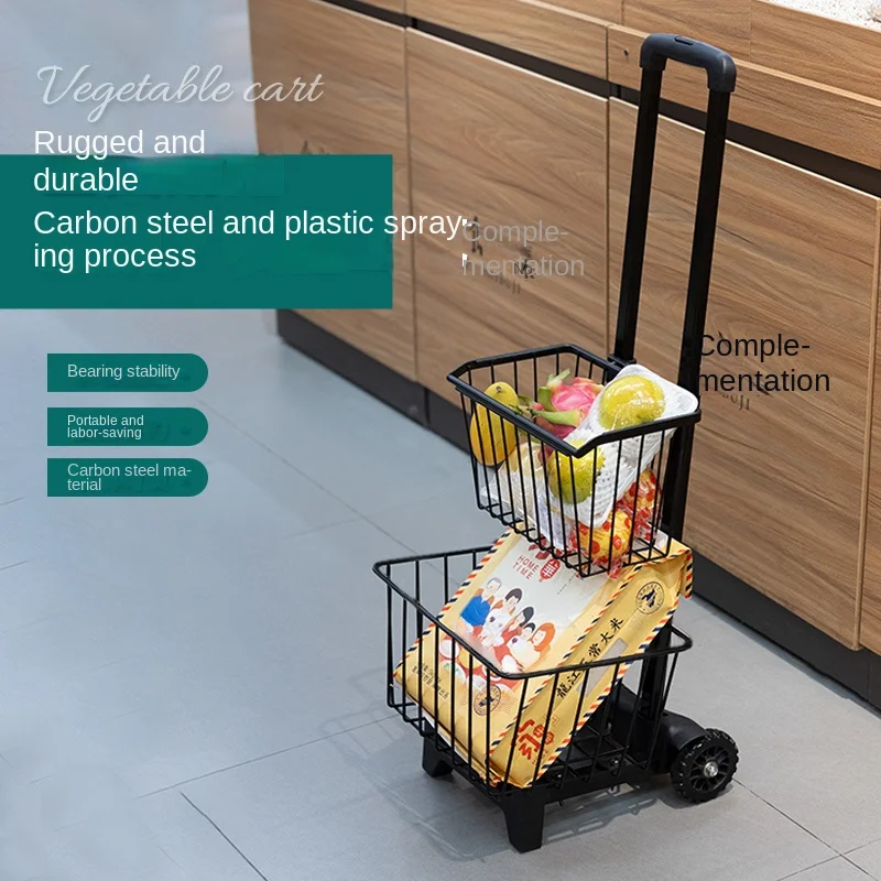 Home folding shopping cart picnic pull goods pick up express, buy vegetables