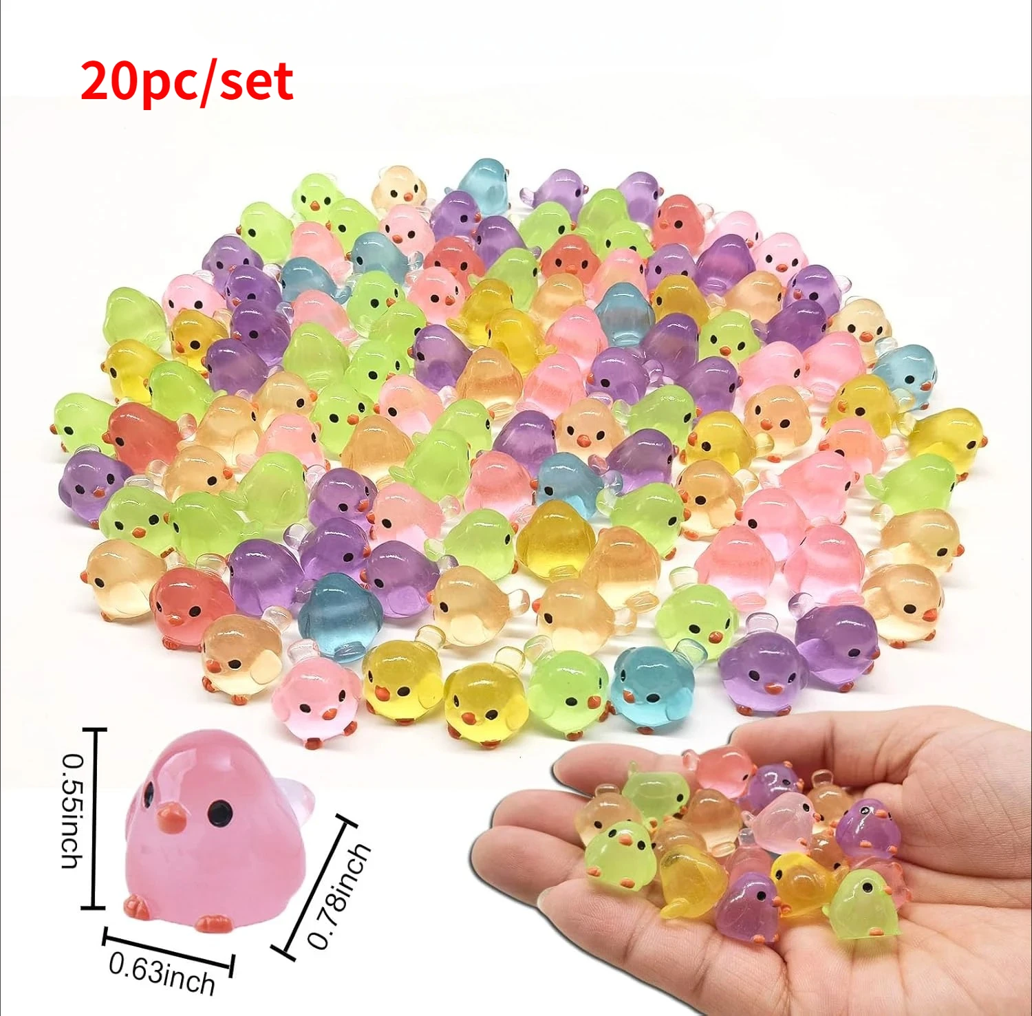 ORFOFE Juego de figuras de peces pequeños, 30 piezas, mini figuras de peces de resina luminosa para bricolaje jardín dic ORFOFE Juego de figuras de peces pequeños, 30 piezas, mini figuras de peces de resina luminosa para bricolaje jardín dic