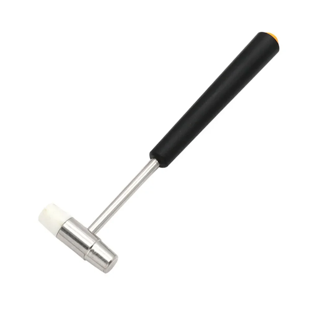 1 Stück Mini-Hammer Reparaturwerkzeug Metall-Gummi-Hammer Doppelkopf Tragbarer Hammer für DIY Schmuck- und Uhrenreparatur Handwerkzeuge – Detail 4