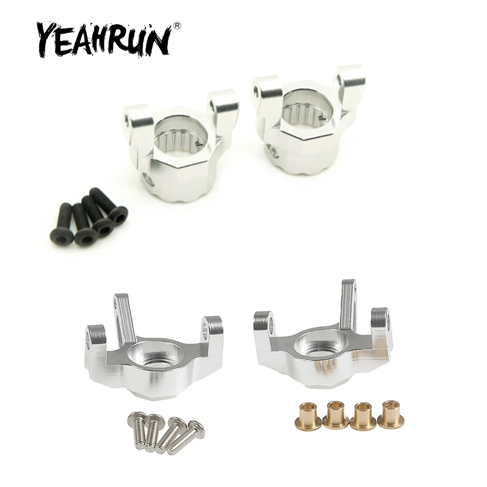 Yeahrun Lega Di Alluminio Tirante Dello Sterzo Knuckle C-Base Knuckle Set Per Axial Wraith 90018 1/10 Rc Crawler Car Upgrade Parts