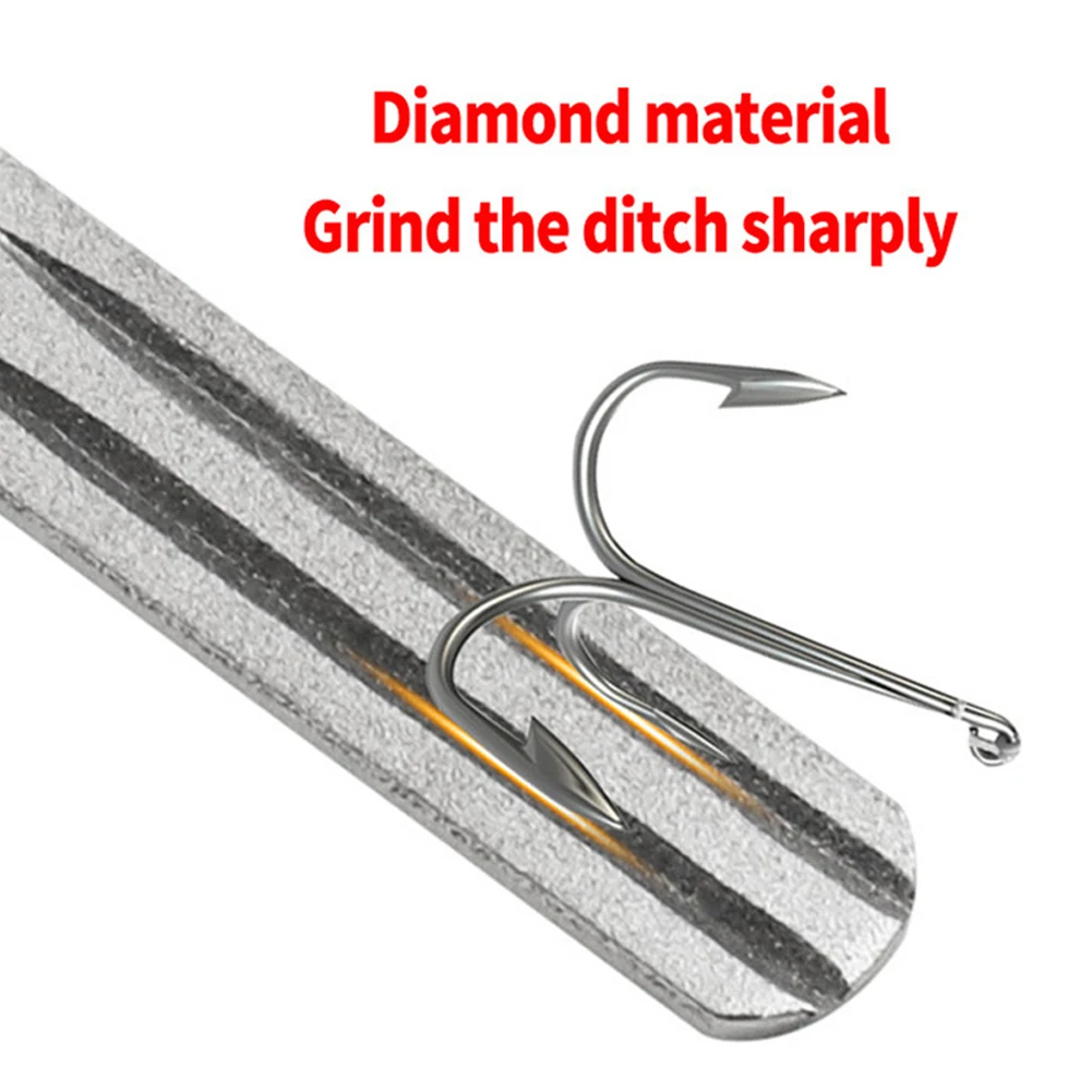 Fishing Tools Fishing Accessories Portable Outdoor Double Groove Fishing Hook Sharpening Hone