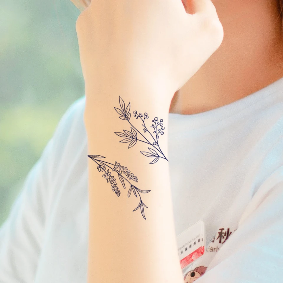 Bracelet Manchette Noir, Fleurs de Cerisiers Pastel, image size:960x960