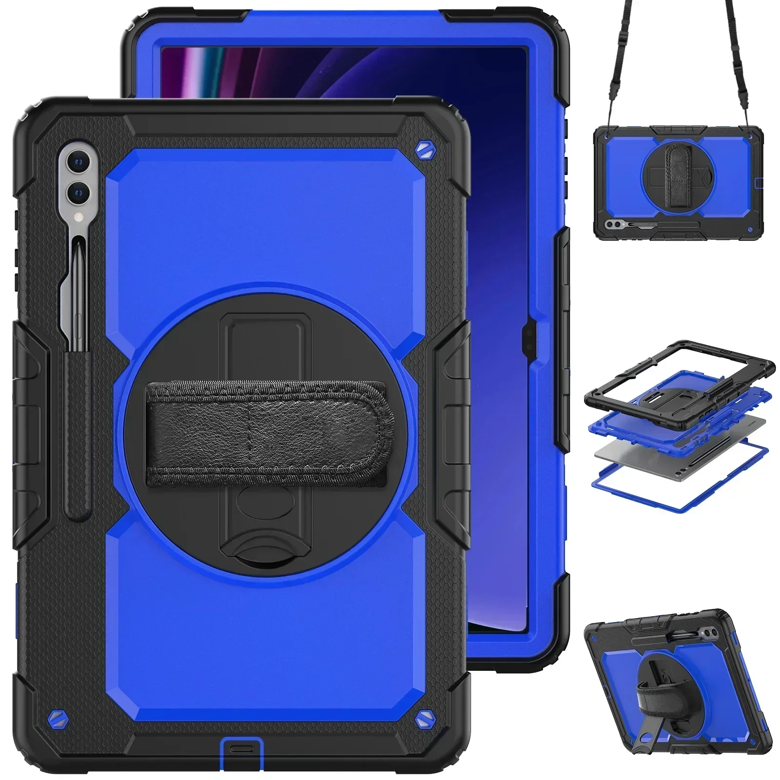 Heavy Duty Shockproof Protective Tablet Case with Screen Protector, 13.1″
