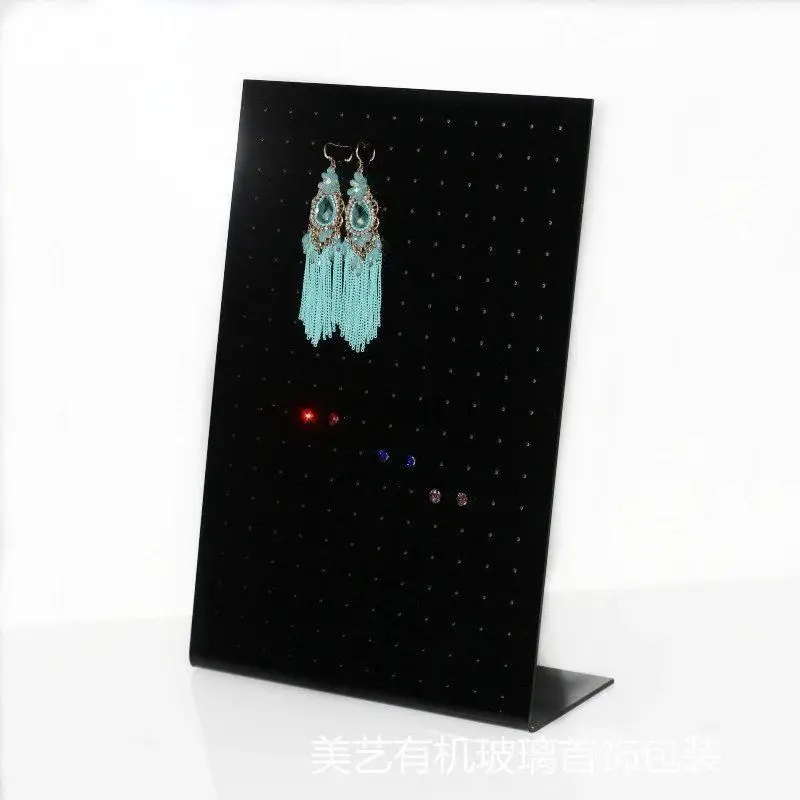 114 /64pairs Earrings Ear Studs Board Jewelry Packaging Display Organizer Rack Acrylic Ear Bone Stud Pendulum Shows
