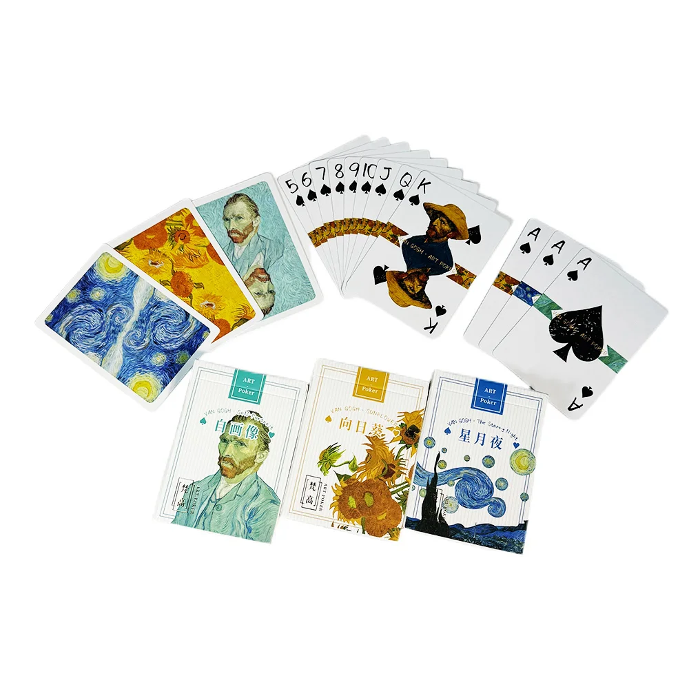 Art Playing Cards Van Gogh Playing Card Set Classic Magic Tools Family Gatherings Tabletop Games Poker Cards