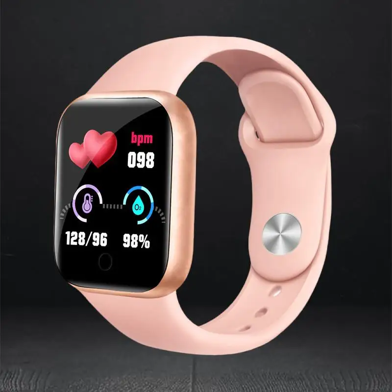 

Y68 Smart Watch With Heart Rate Blood Oxygen Blood Pressure IP68 waterproof And Sleep Monitoring And D20 Smart Bracelet