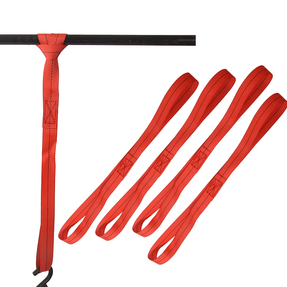 Tie Down Belts 50*1.5 Soft Loop Tie Down Straps 6PCS Motorcycle off-road Bicycle all terrain vehicle Lawn Mutipurpose Luggage Straps tie down belts
