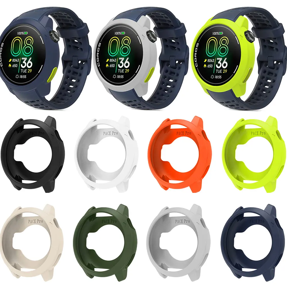 Screen Protector Case For COROS PACE Pro Smartwatch Soft Silicone TPU Protective Bumper Shell Cover Accessory watch screen protector case watch accessories watch screen protector apple watch screen protector case watch case watch protective case watch cover watch protective cover bumper protective case
