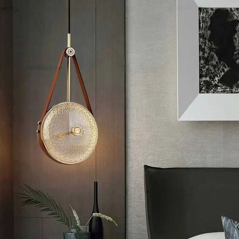 

SANDYHA Modern Luxury Chandelier Copper Creative Small Led Lights for Bedroom Bedside Living Dining Room Indoor Pendant Lighting