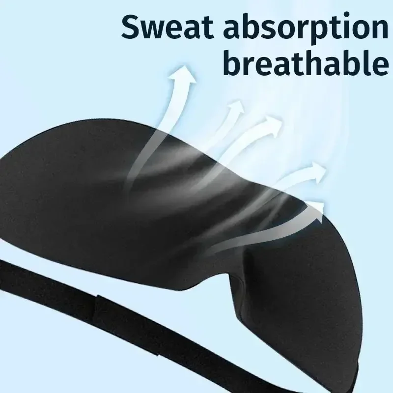 Maschera per Dormire, Mascherina per Occhi, Blocco Luce, Comfort Oculare, Benda Concava per Uomo e Donna, Ausilio per il Riposo Oculare, da Viaggio - immagine 6
