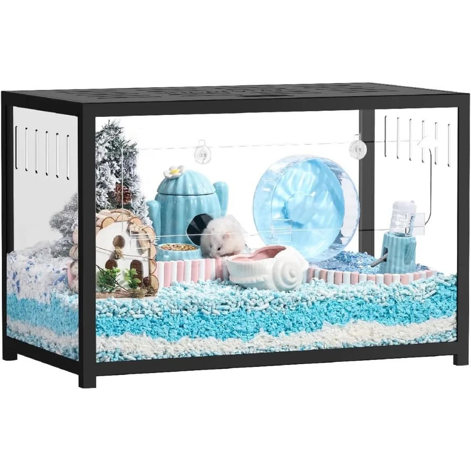 Spacious Metal Hamster Cage with Easy Access