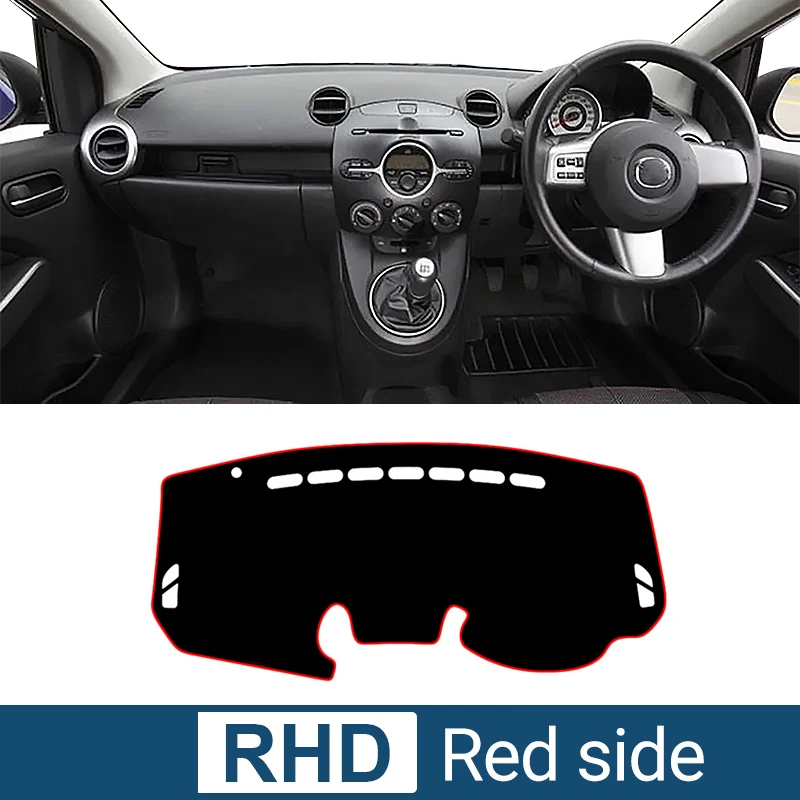 Cubierta para salpicadero DE coche, accesorio para Mazda 2 DE Demio 2007, 2008, 2009, 2010, 2011, 2012, 2013, 2014
