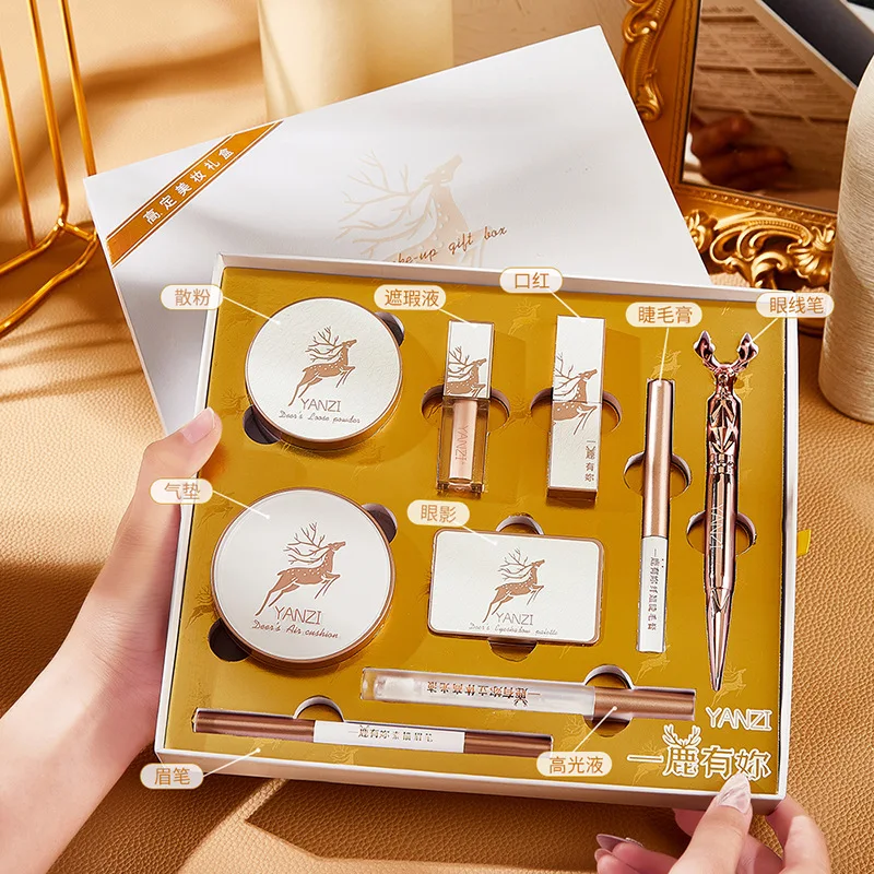 卐♘Boutique set box Chanel perfect goddess makeup gift box set perfect  goddess makeup nine-piece set