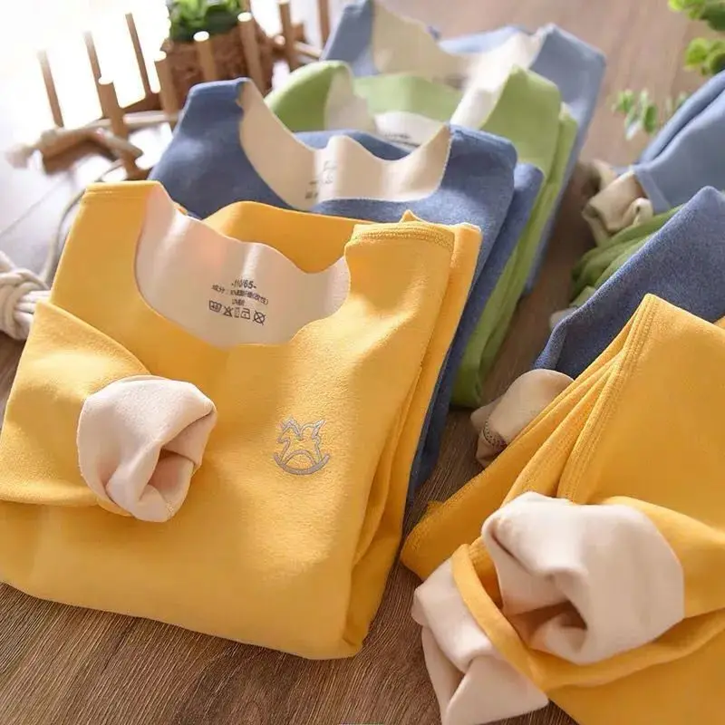 Winter Baby Thermal Underwear Children Clothing Sets Seamless Underwear For Boys Girls Clothing Autumn Kids Clothes TZ702
