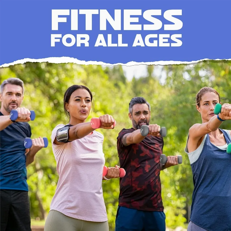 Neoprene Coated Dumbbell Hand Weight Sets of 2 -Vivid Dark Blue - 12lbs - Pair, Anti-roll, Anti-Slip, Hexagon Shape