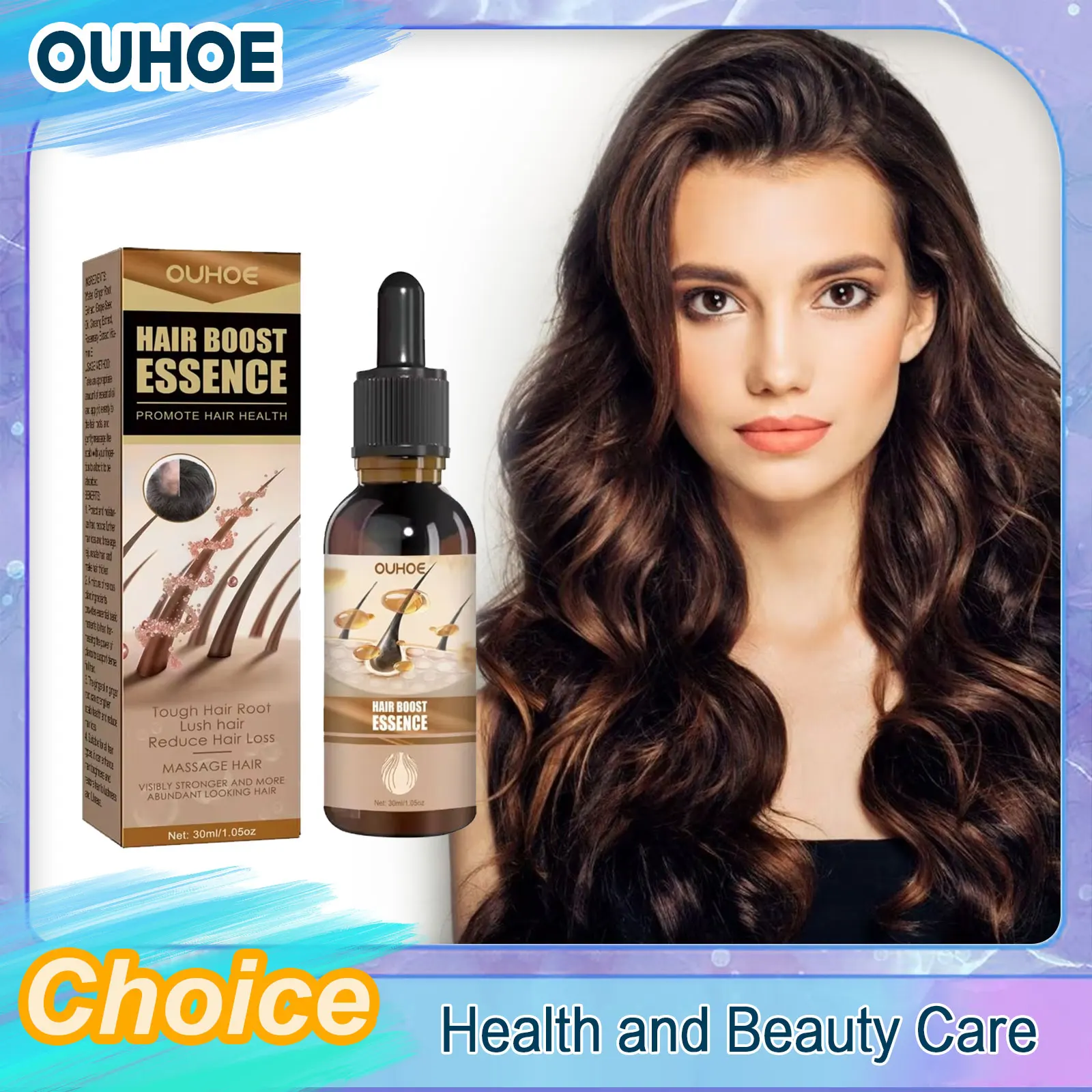 Hair Growth Essence Anti Hair Loss Thinning Bald Remedy Boost Regrowth Thicken Scalp Treatment Repair Damaged Care Product