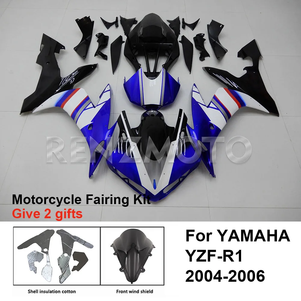 

Motorcycle Fairing Set Body Kit Plastic For YAMAHA YZF-R1 YZF R1 2004-2006 Accessories Injection Bodywork Y1005-108a
