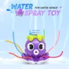 Water Sprinkler Octopus Toys Outdoor Water Toys for Kids Bathtub Games Automatic Rotating Sprinkler Children Octopus Bath Toy 2