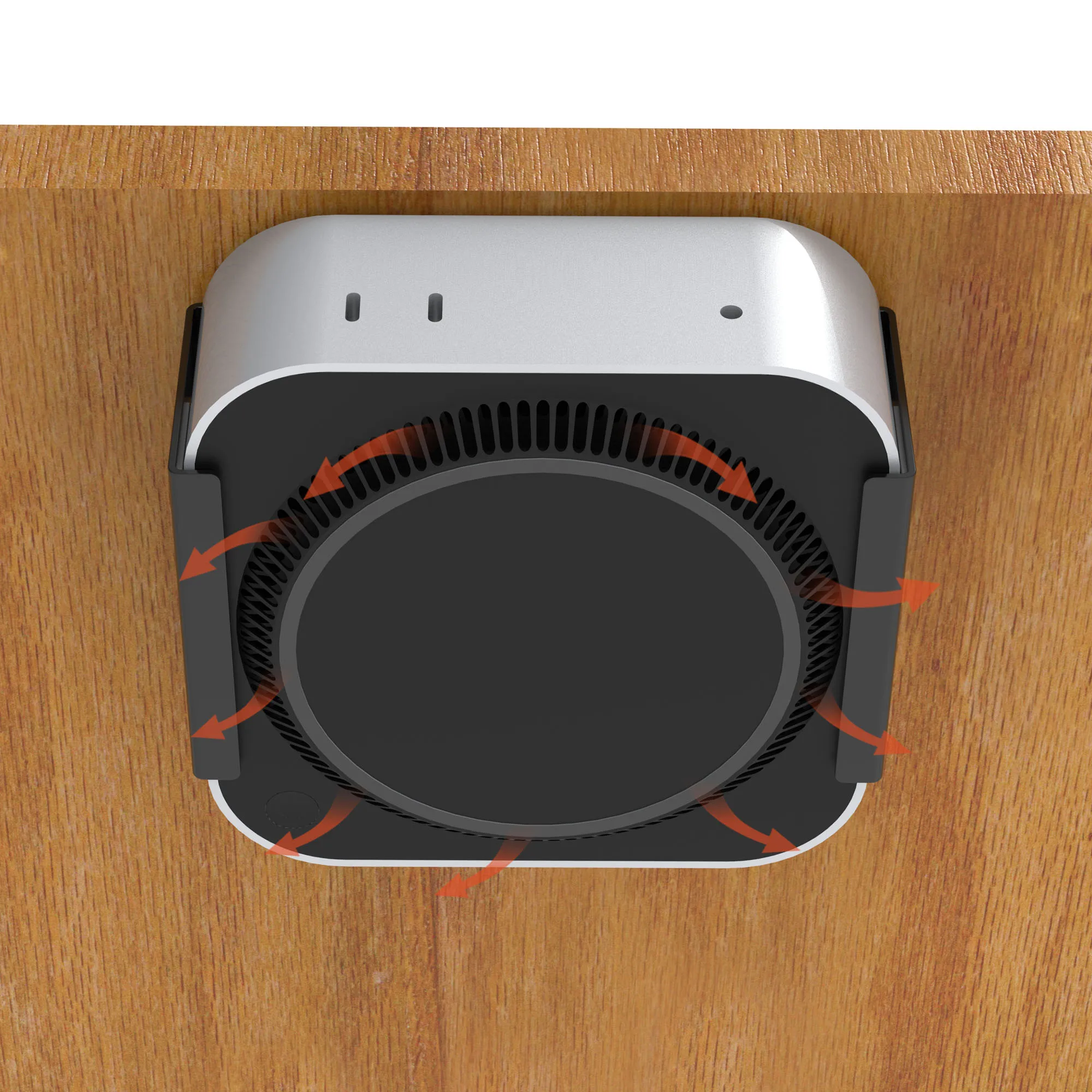 Mac Mini Stand Bylitco M4 /M4 Pro Mount Under Desk Or Behind Monitor All Metal Soft Padding