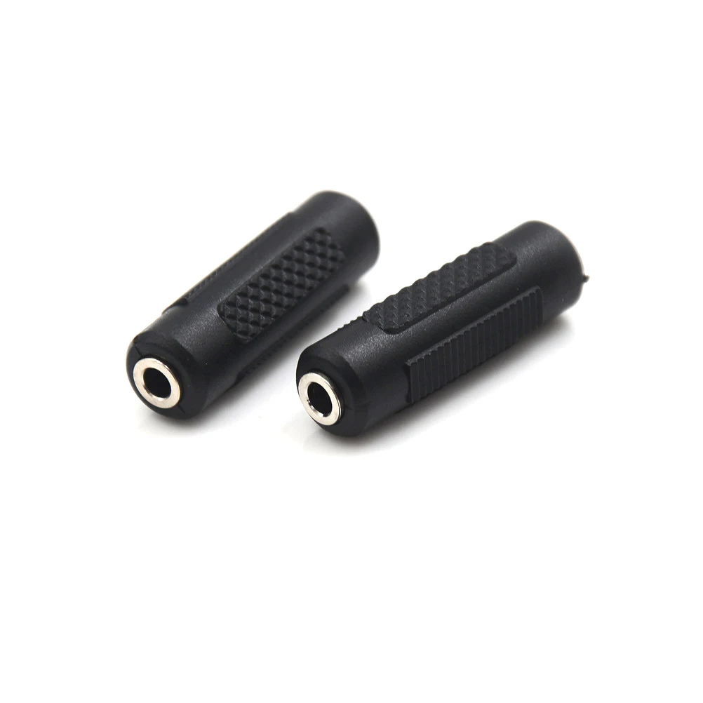 3.5 Mm Female To 3.5mm Female Jack Stereo Connector Coupler Adapter Audio Cable Extension For MP3 DVD Headphone Car