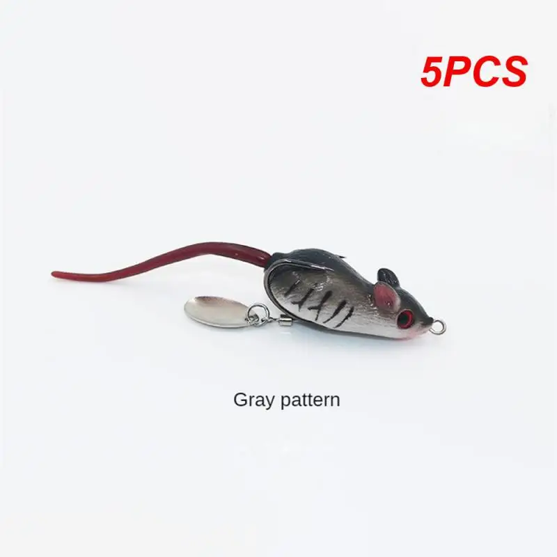 5Pcs 10.5G Rat Frog Fishing Lure Artificiale Soft Tube Bait Plastic Fishing Lure Con Ami Da Pesca Pesce Gatto Jigging Lures