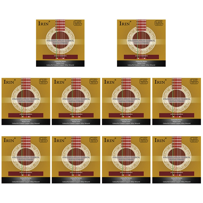IRIN Set of 6 Nylon Guitar Strings - Classic Guitar Instrument Accessories