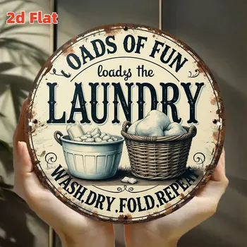 Vintage Laundry Room Tin Sign 1