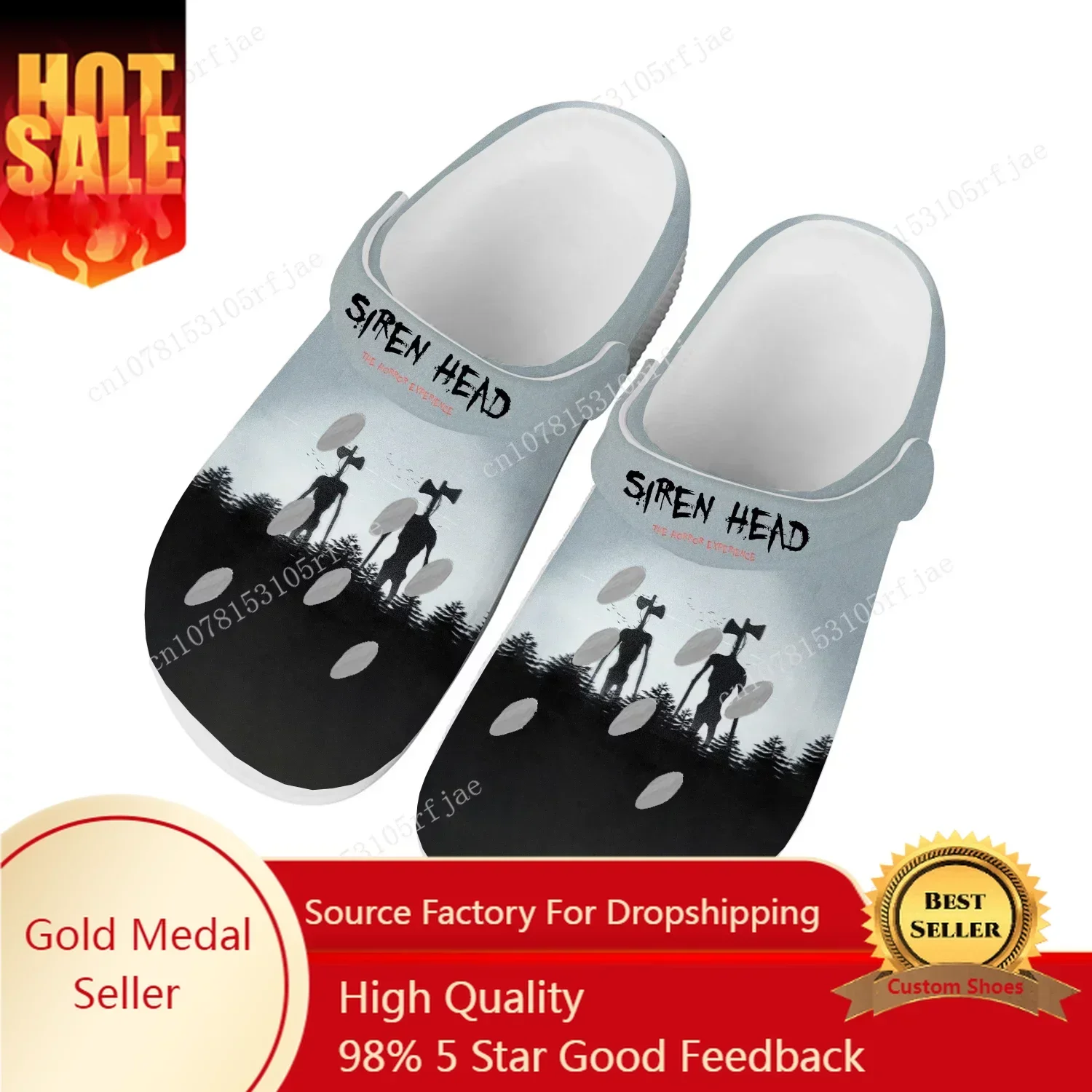 

Siren Head Home Clogs Cartoon Game Men Women Youth Boys Girls Sandals Shoes Fashion Garden Custom Made Shoes Beach Hole Slippers