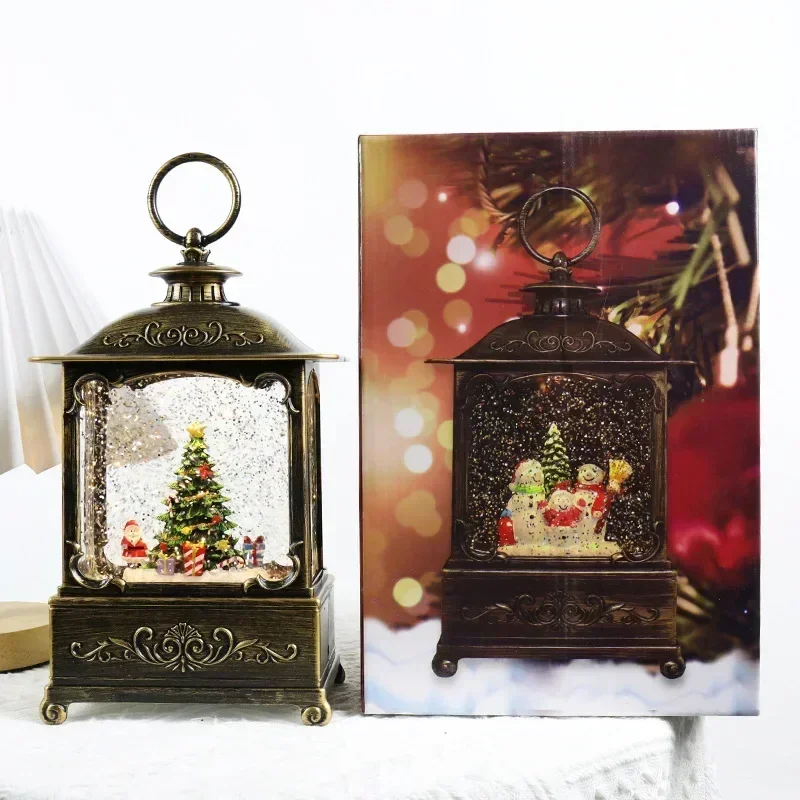 Christmas Decorations Ornaments Wind Lamps Christmas Crystal Lights Music Box Children's Birthday Christmas Gift Home Accessorie 4