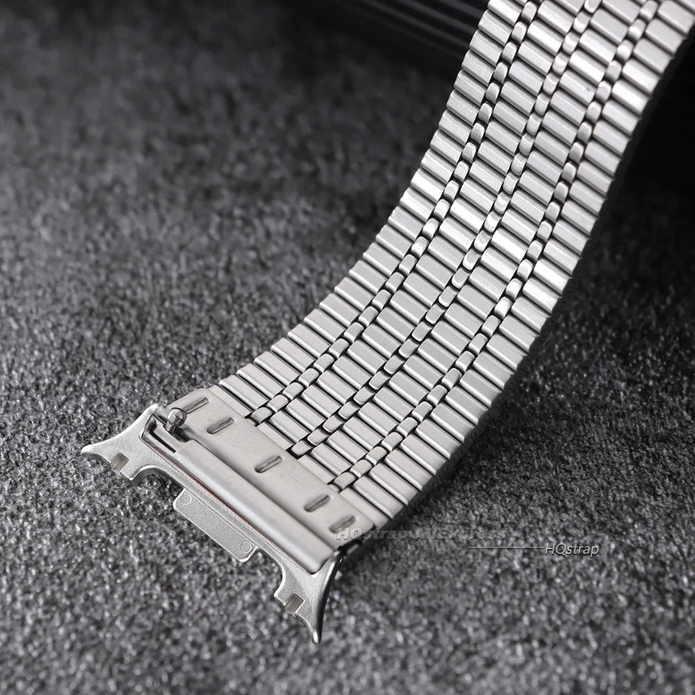 Elegant Stainless Steel Smartwatch Strap - No Gap Design Replacement Wristband