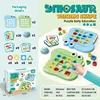 Dinosaurs Collide, Geometric Shapes Pair, Puzzle Thinking Training, Parent-Child Interactive Tabletop Games Early Education Toys 6