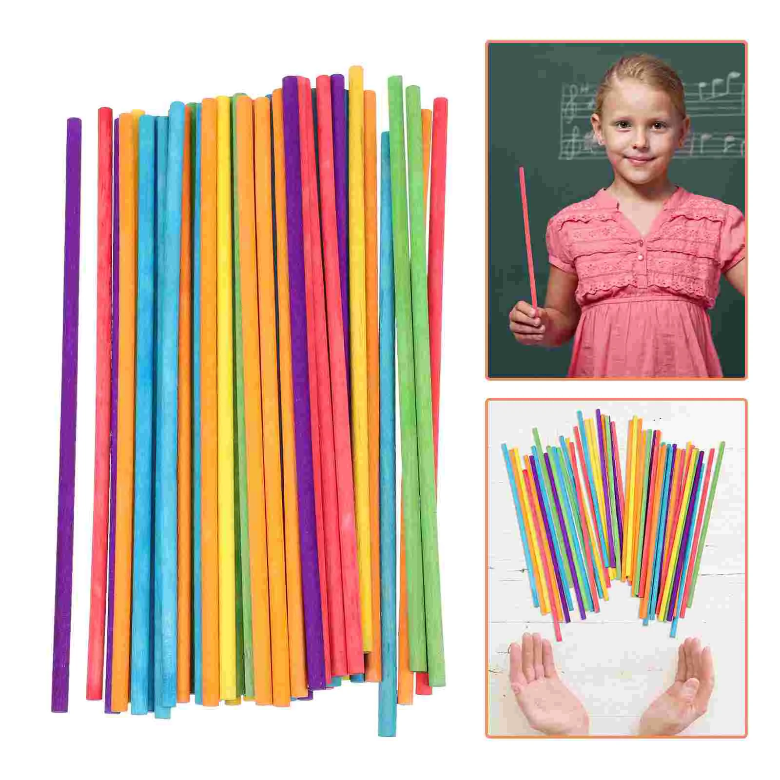 

100Pcs Children Early Educational Musical Plaything Percussion Musical Stick