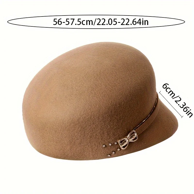 Wool Duck Tongue Hat Children's Autumn/Winter New Retro Newspaper Children's Hat Winter Fashion Wool Trendy Felt