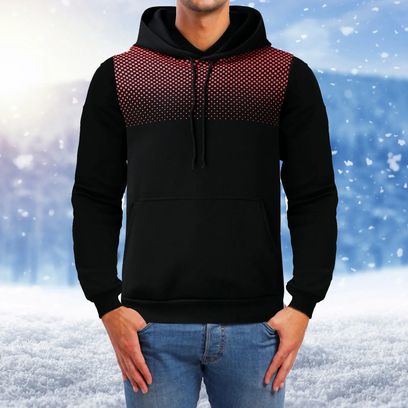 

Solid Color Men Hoodies Fleece Warm Mens Sweatshirt Fashion Streetwear Casual Men's Loose Breathable Pullovers Brand Hoody