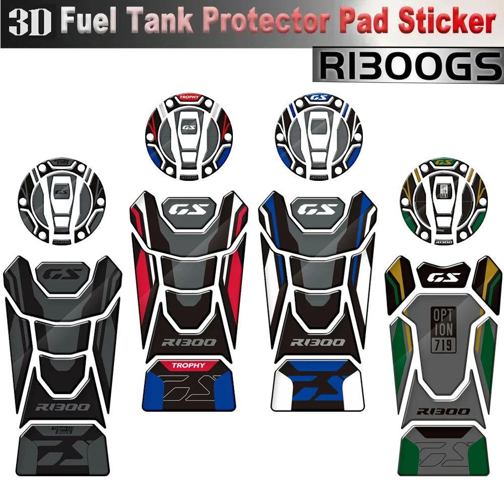 

R1300GS Tank Pad Stickers Motorcycle Accessories Triple Black protector Covers For BMW Motorrad GS R R1300 1300GS 1300 2023 2024