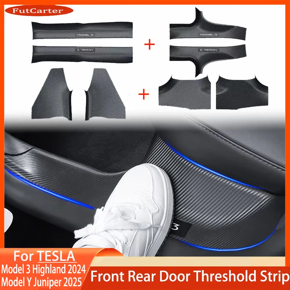 Door Sill Protector 2 4 8Pcs for Tesla Model3/Y Highland