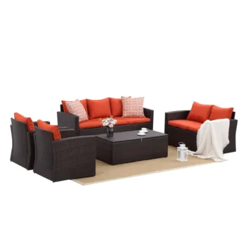 Modern Rattan Garden Sofa Set 1