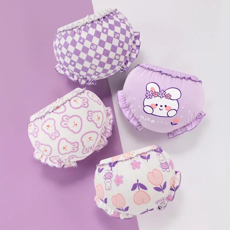 3 Piece/Lot Baby Cotton Shorts Panties Cute Cartoon Underpants for 6-24 Months Kids