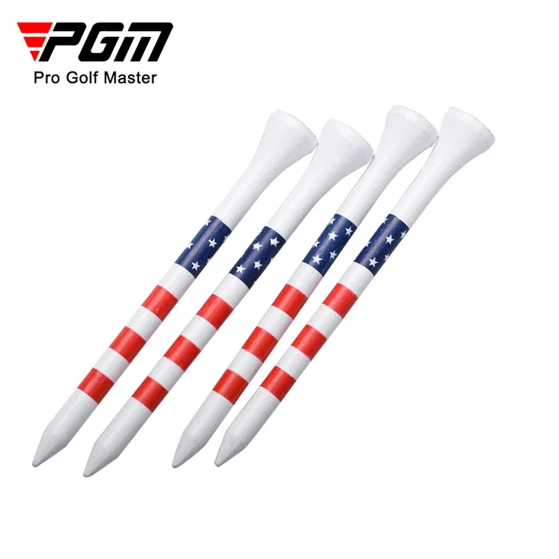 PGM Golf Tees 50pcs 83mm Bamboo Stripe Ball Seat JC025