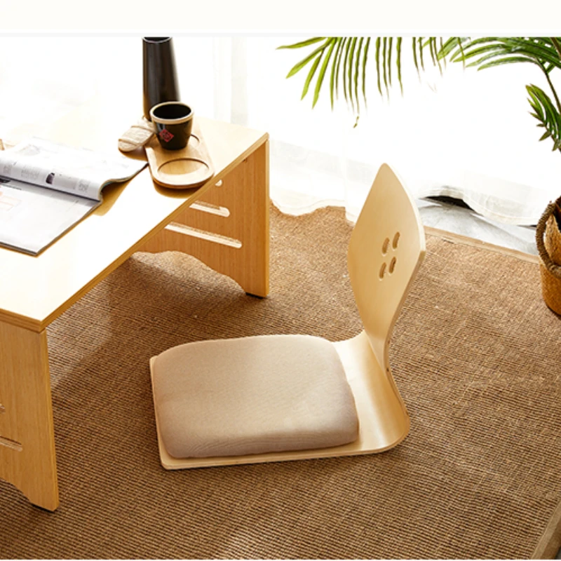 Tatami Chair Traditional Japanese and Korean Zaisu Seating Legless Tatami Floor Chair Asian Living Room Furniture Authentic Ambiance