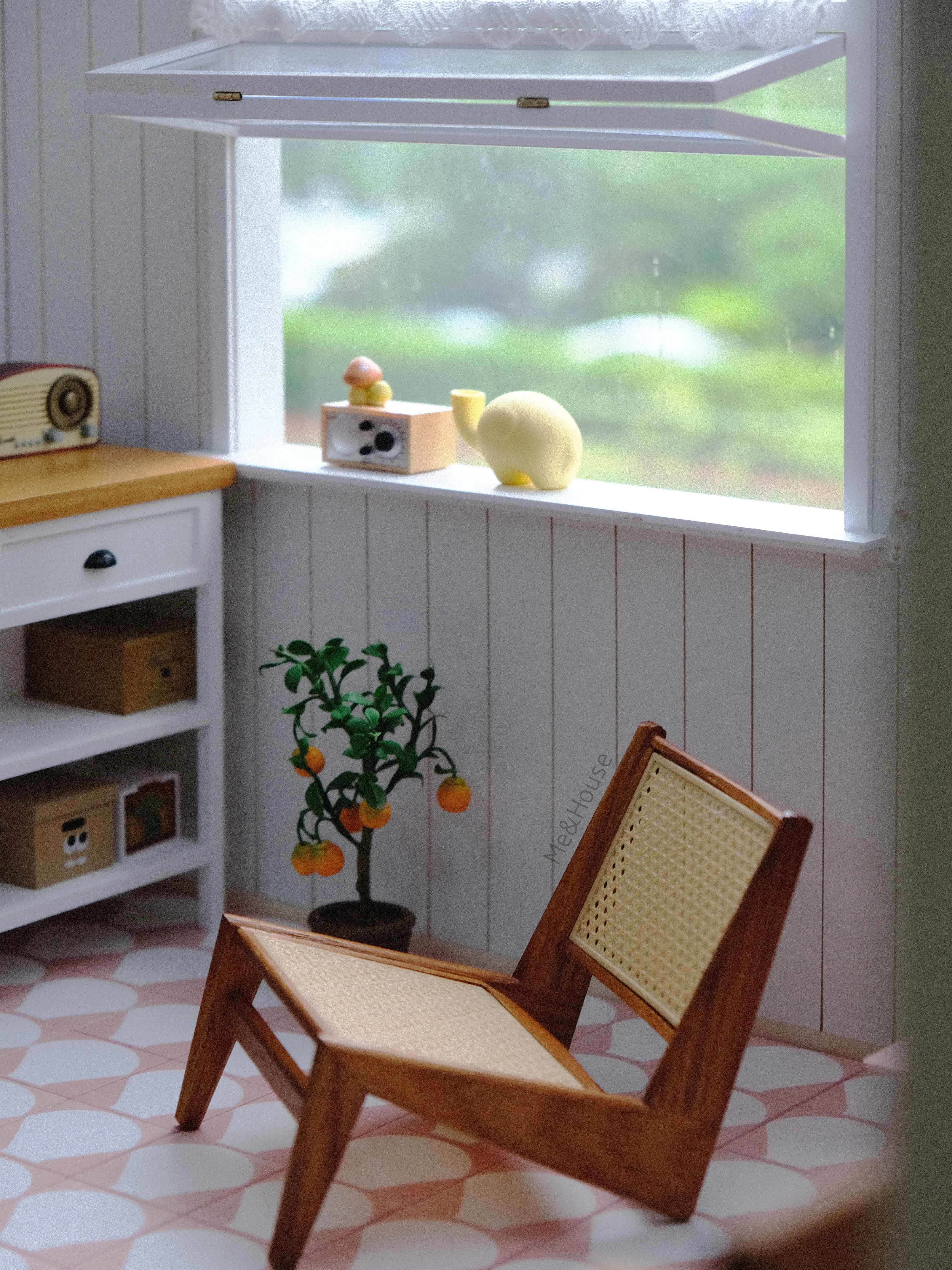 1/6 bjd ob11 miniature dollhouse furniture Mini model back chair/recliner 6