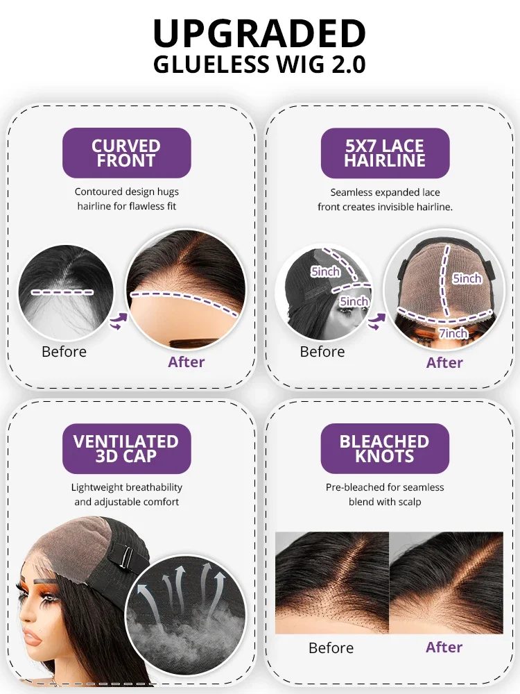 Loose Deep Wave Wig Human Hair Ready To 13x4/13x6 Lace Closure Curly Highlight Ombre 4/27 Preplucked Hairline Pre Cut