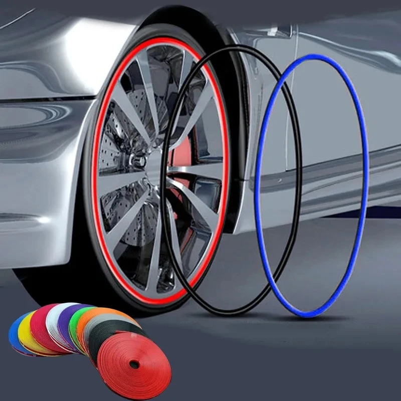 4M / 8M Car Rim Protect Strip Tire Protection Covers Car Wheel Rims Styling Bright Matte Wheel Sticker Edge Protector car stickers,car door stickers,carbon fiber sticker,car reflective stickers,car wheel rim strip,car bumper sticker,car reflective tape sticker,carbon fiber car stickers,car headlight stickers