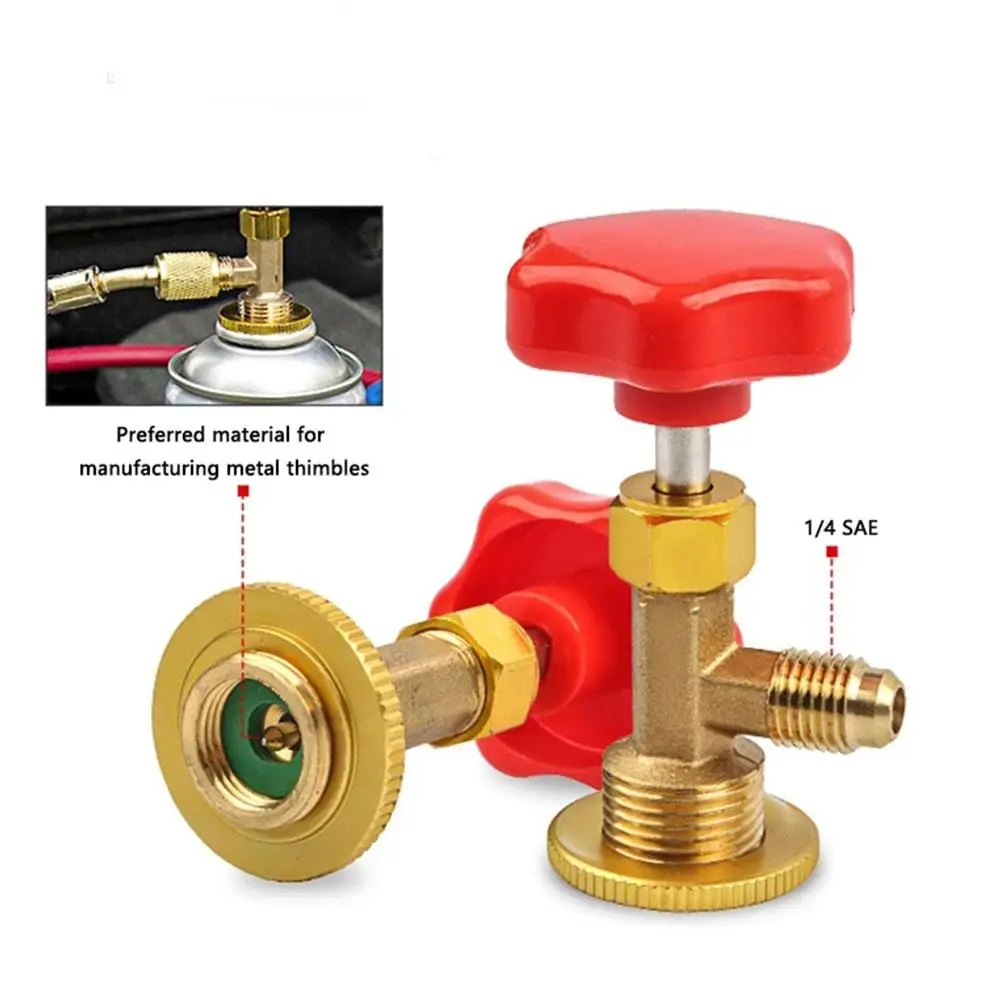 air conditioning opener Opening Valve Air Conditioning Refrigerant Bottle Opener Tools R134 R22 R410
