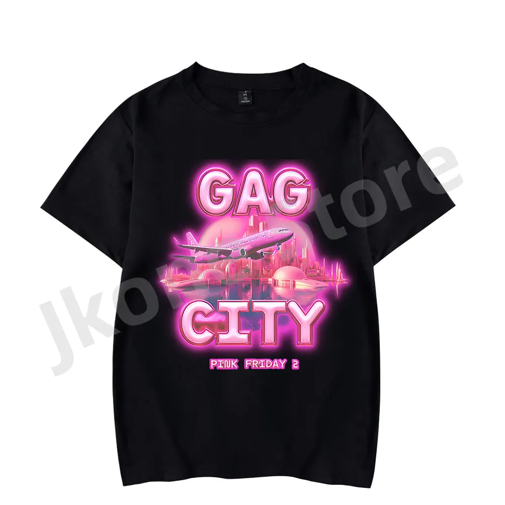

Тройник Nicki Minaj GAG City, модная повседневная футболка с коротким рукавом для мужчин и женщин, с изображением альбома «пятница 2», уличная одежда