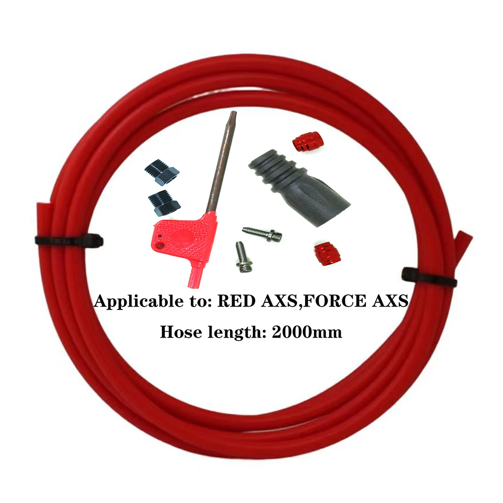 

Для Sram RED AXS FORCE AXS коннектор тормозной шланг комплект резина + сталь черный/красный/синий/зеленый велосипедные части дисковый тормоз