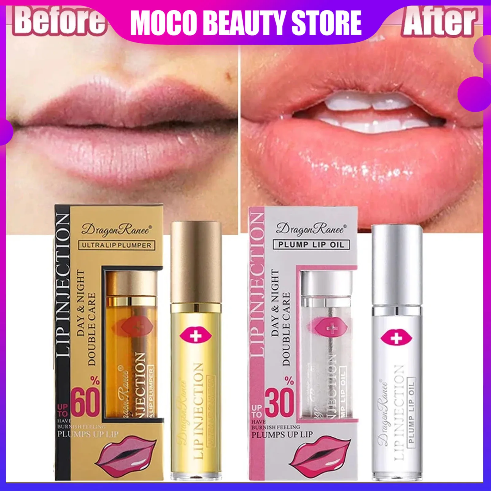 

Instant Volume Lip Plumper Oil Dark Lip Removal Serum Balm Plumping Moisturizing Reduce Fine Line Lipstick Lip Gloss Makeup Care