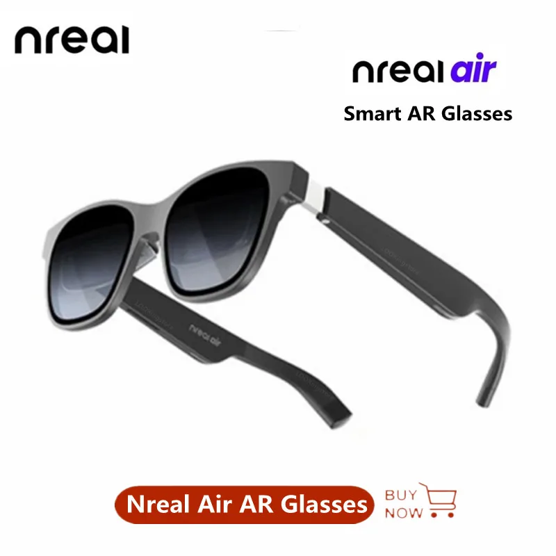 XREAL Air AR Glasses Nreal Air Smart AR Glasses Portable 130 Inches Space  Giant Screen 1080p Viewing Mobile Computer 3D Cinema