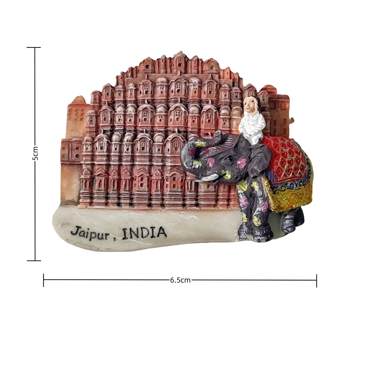 Magnete Frigorifero 3D Goa India - Forma Di Cucchiaio - Souvenir Di Viaggio 5x7 Cm